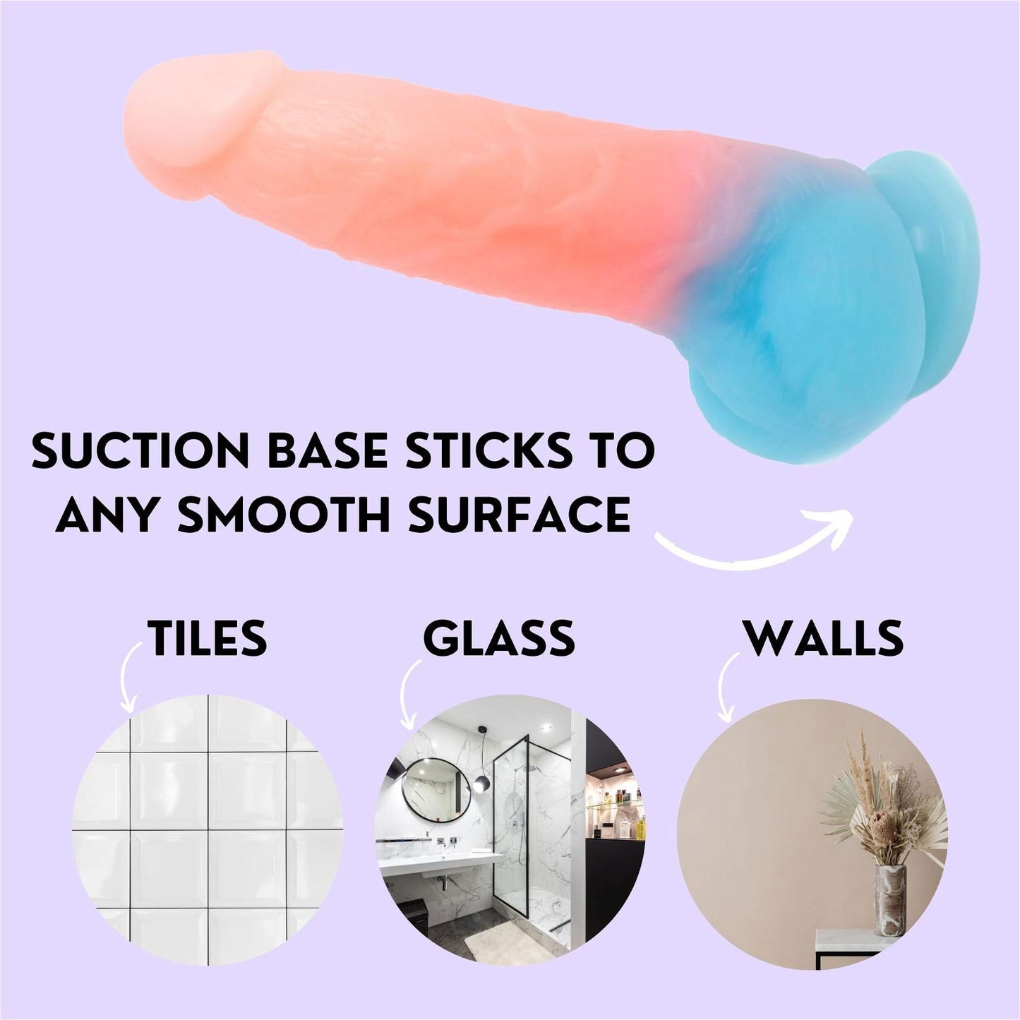 Ombre Suction Dildo - NIROBI