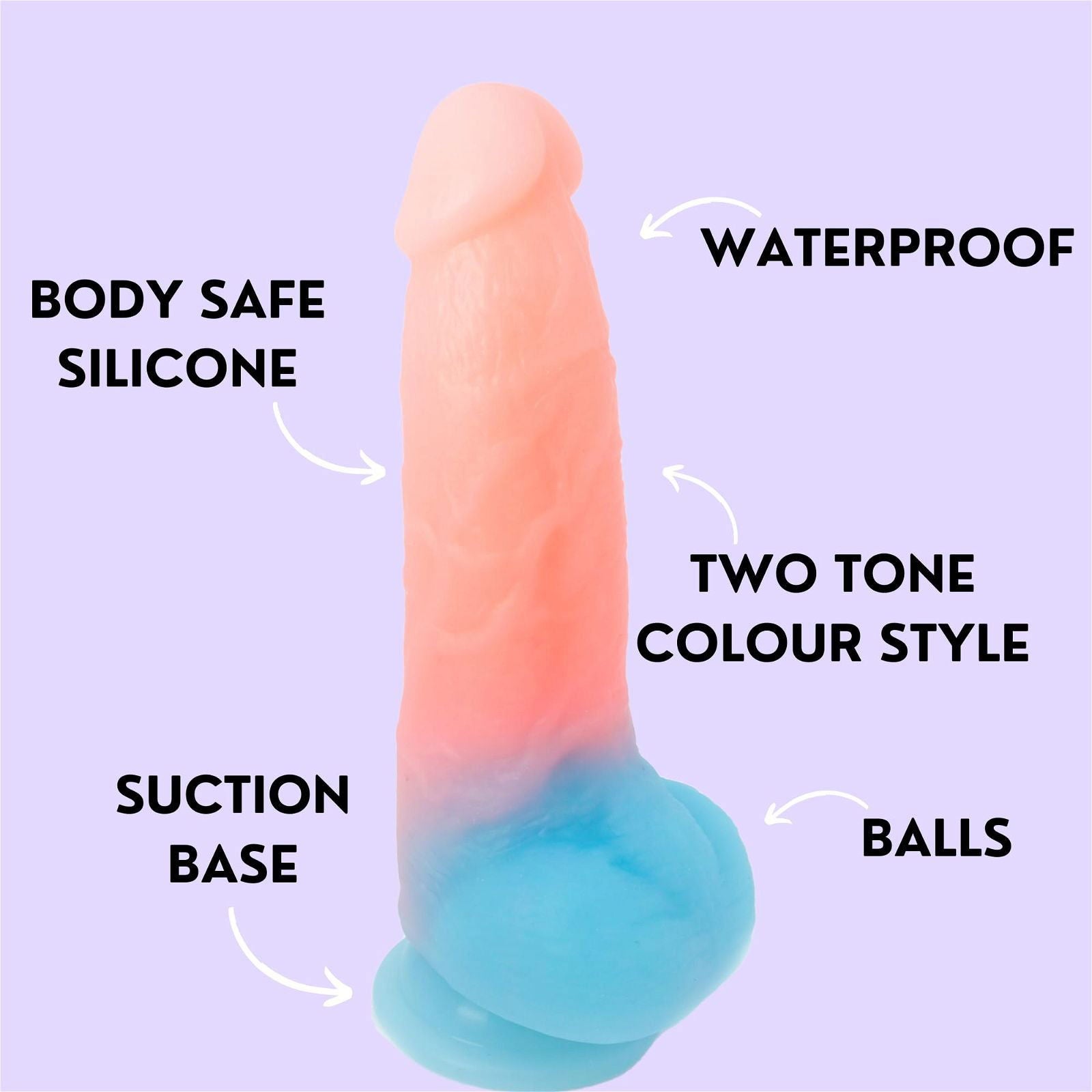 Ombre Suction Dildo - NIROBI