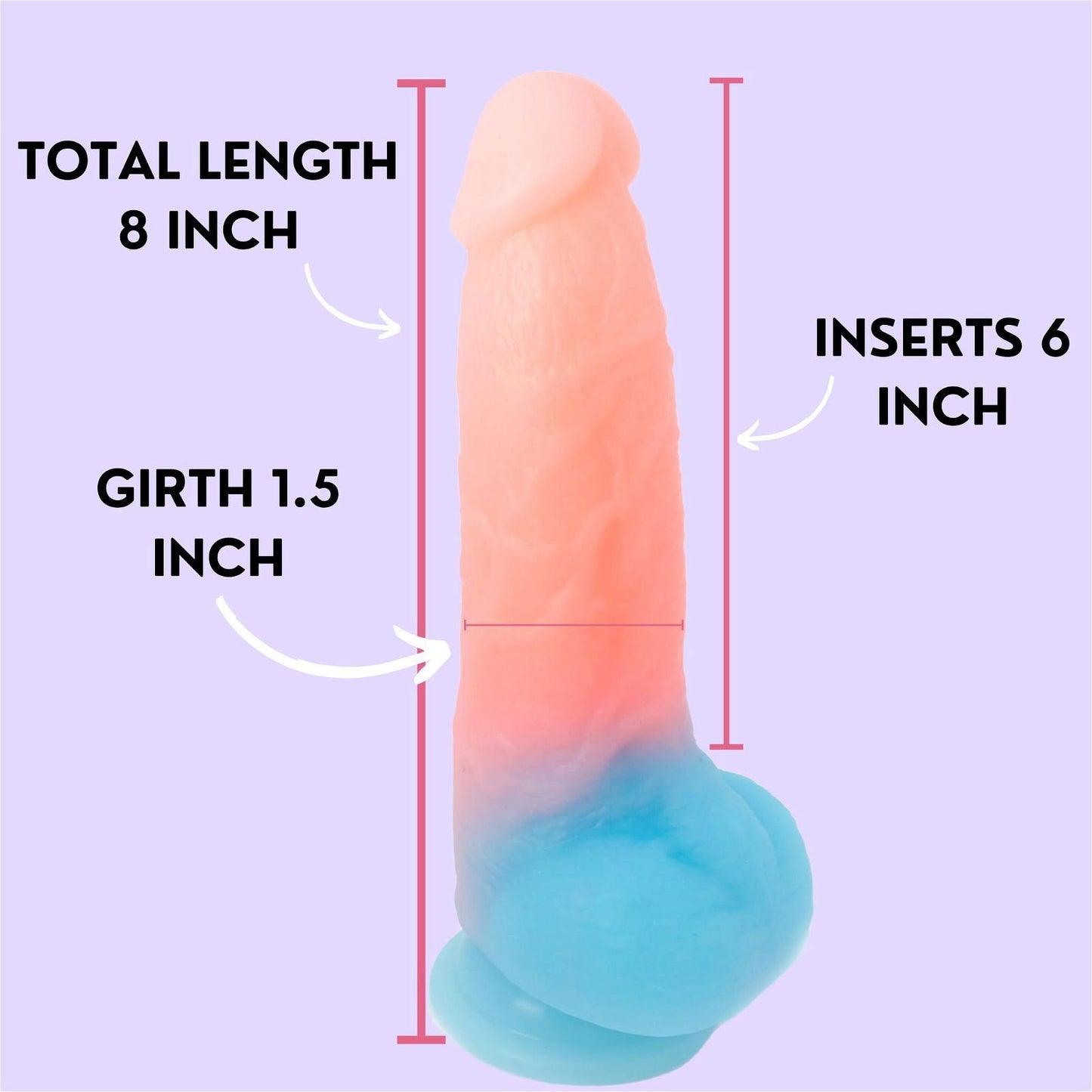 Ombre Suction Dildo - NIROBI