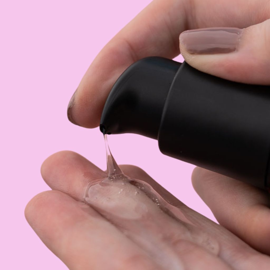 Toy-safe water based lube compatible with intimate toys and latex condoms.